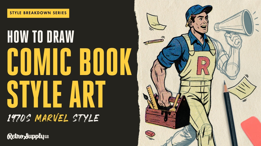 How to Draw Comic Book Style Art - 1970s Marvel Style