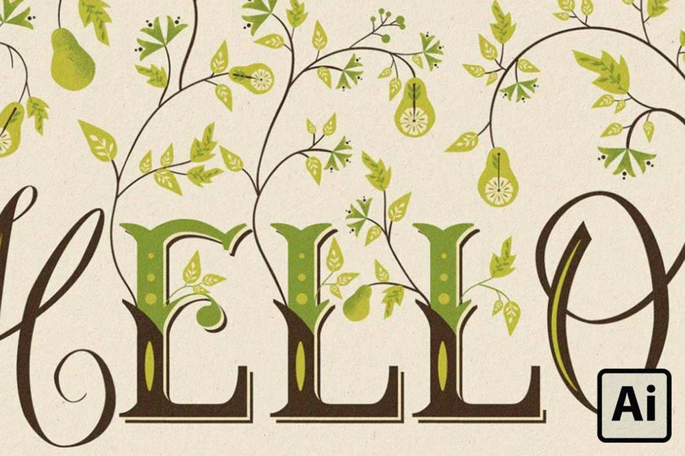 How to Create Botanical Lettering in Adobe Illustrator
