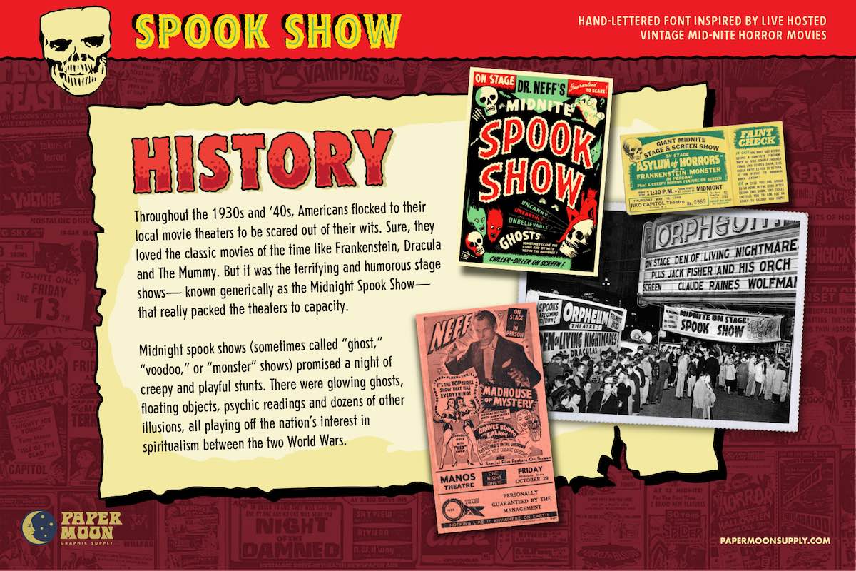 Spook Show Font & Graphics Collection