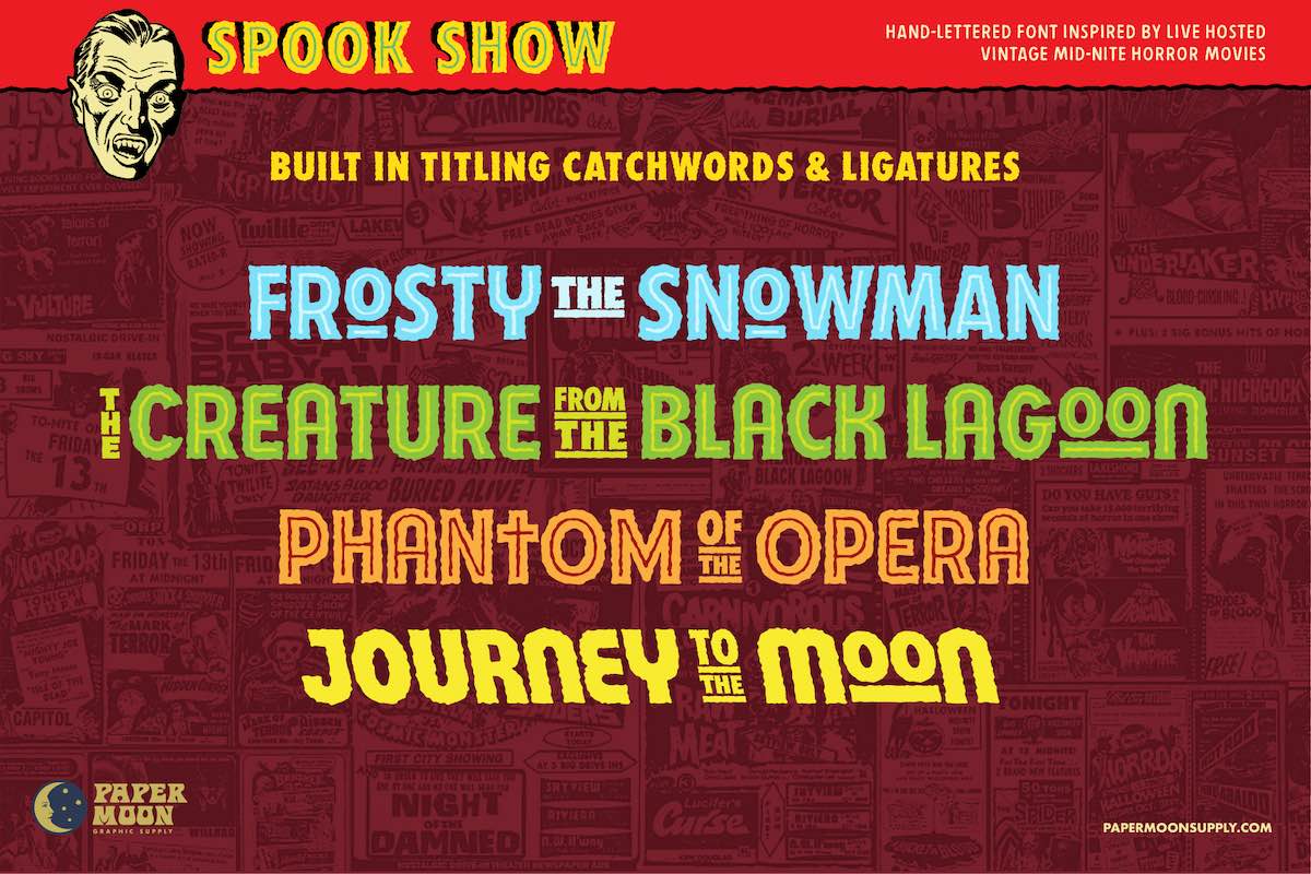 Spook Show Font & Graphics Collection