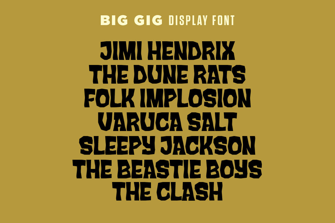 Big Gig Display Font