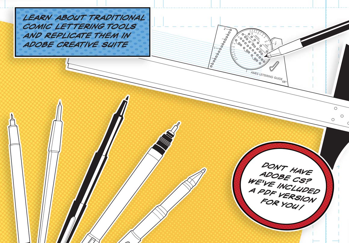 Comic Vs. Traditional Lettering Comic Lettering Masterclass for Photoshop and Illustrator | RetroSupply Co.