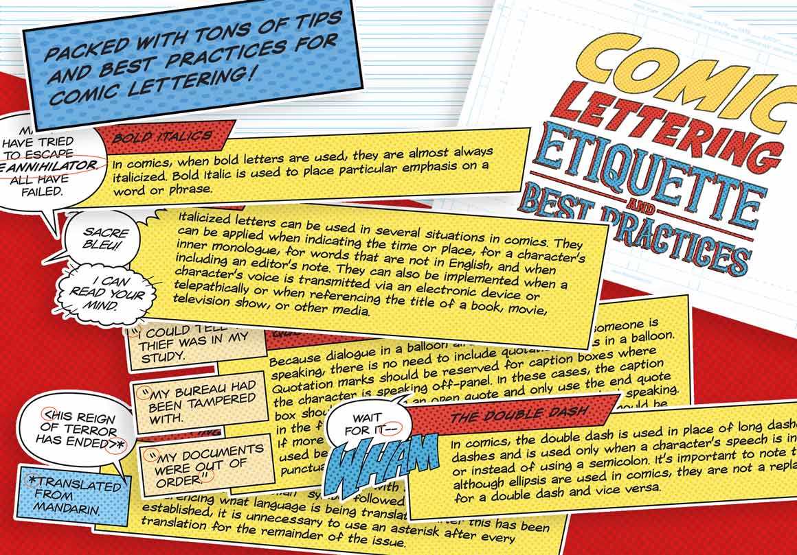 Comic Lettering Masterclass for Photoshop and Illustrator