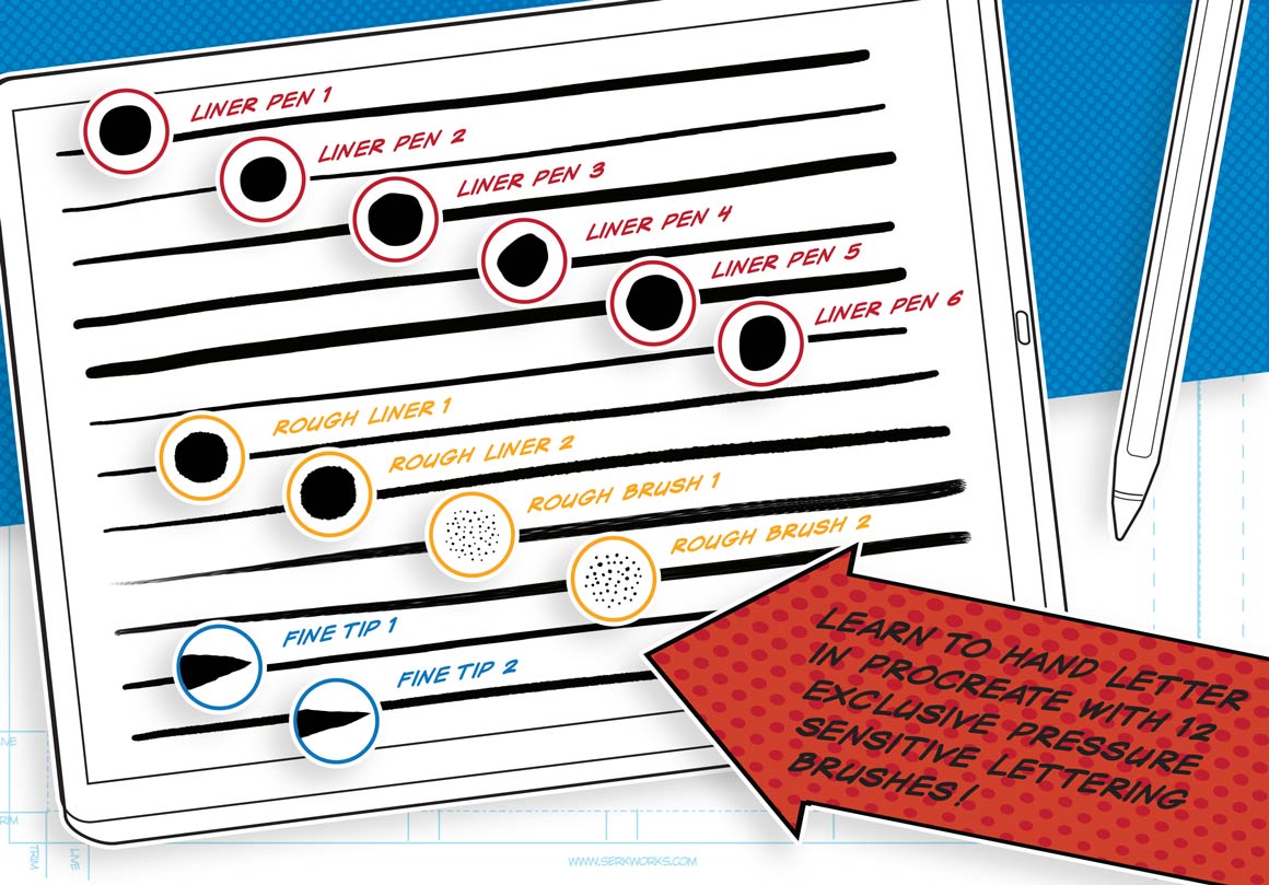 Comic Lettering Masterclass for Procreate | RetroSupply Co.