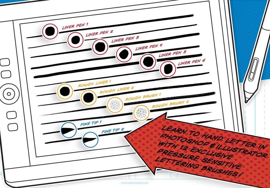Comic Lettering Masterclass for Photoshop and Illustrator | RetroSupply Co.