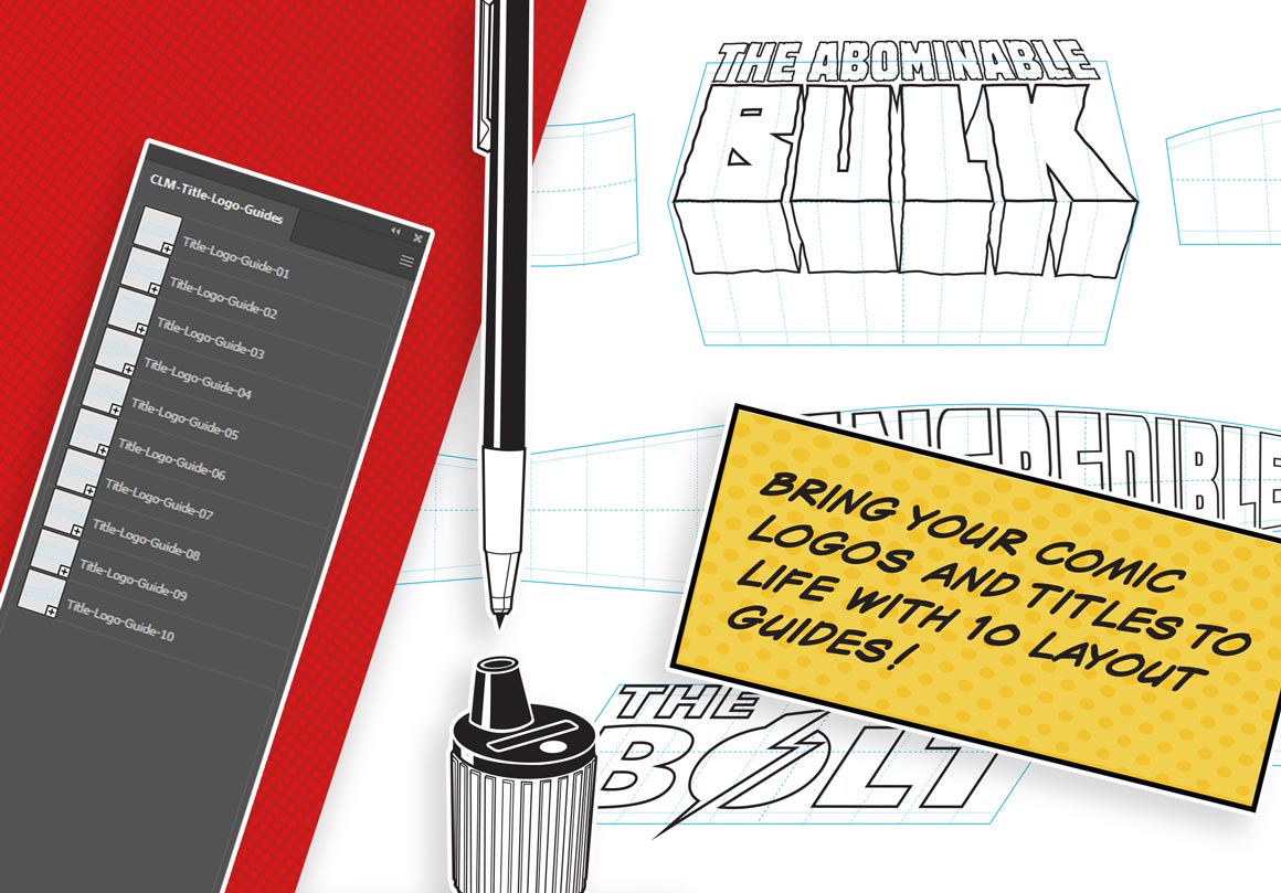 Comic Lettering Examples Comic Lettering Masterclass for Photoshop and Illustrator | RetroSupply Co.