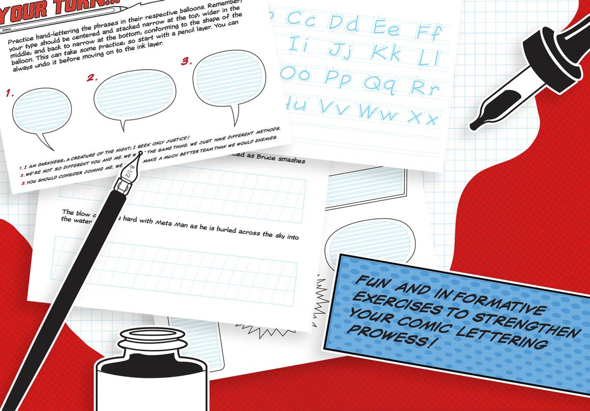 Comic Letteing Comic Lettering Masterclass for Procreate | RetroSupply Co.