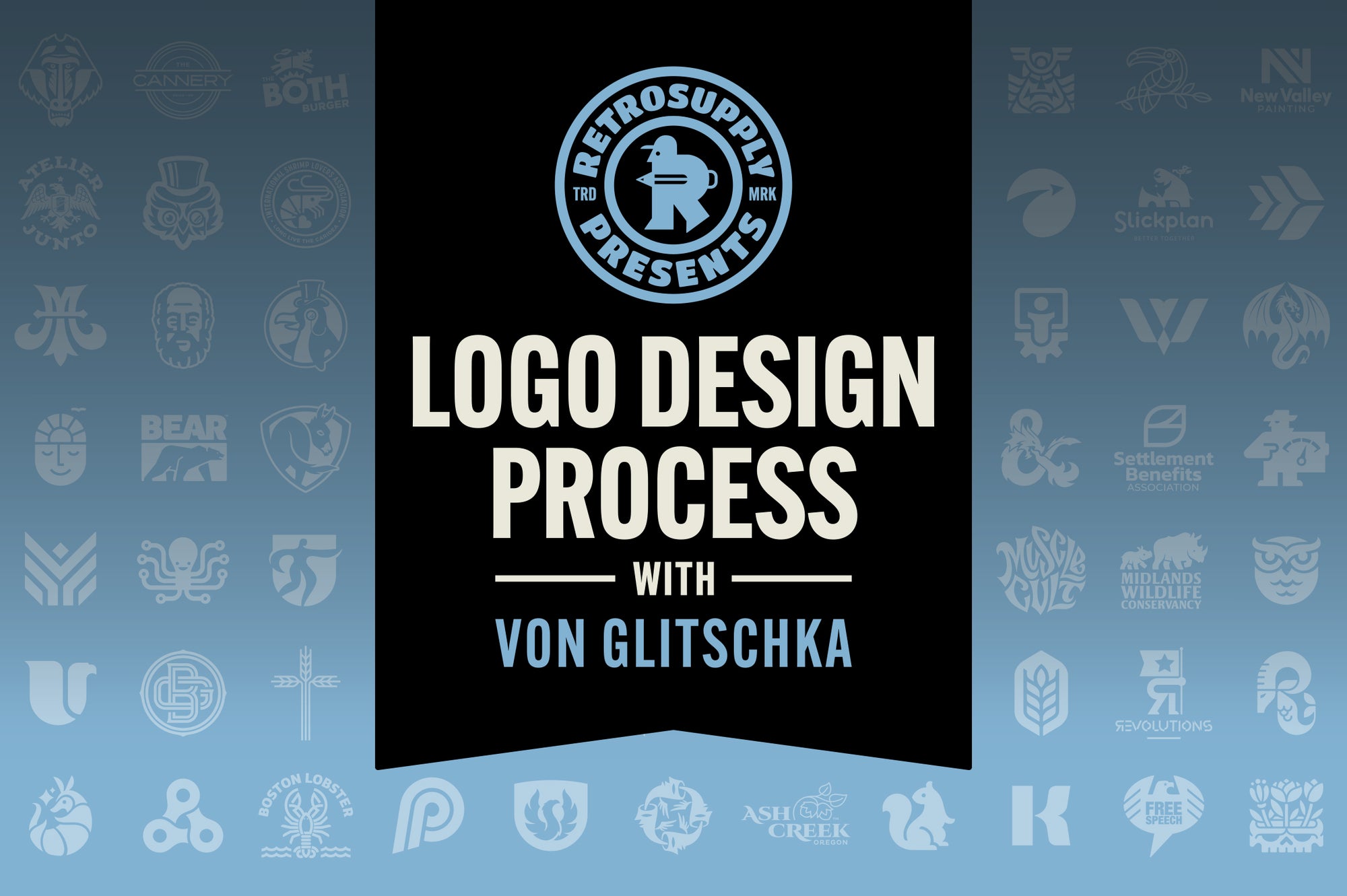 Logo Design Process by Von Glitschka | RetroSupply Co.