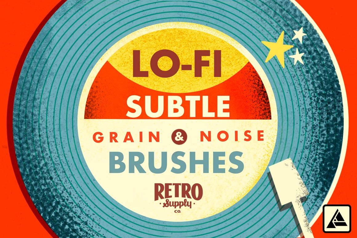 Lo-Fi Subtle Grain and Noise Brushes for Affinity