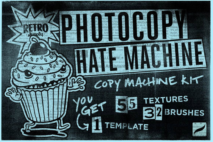 Photocopy Hate Machine for Procreate
