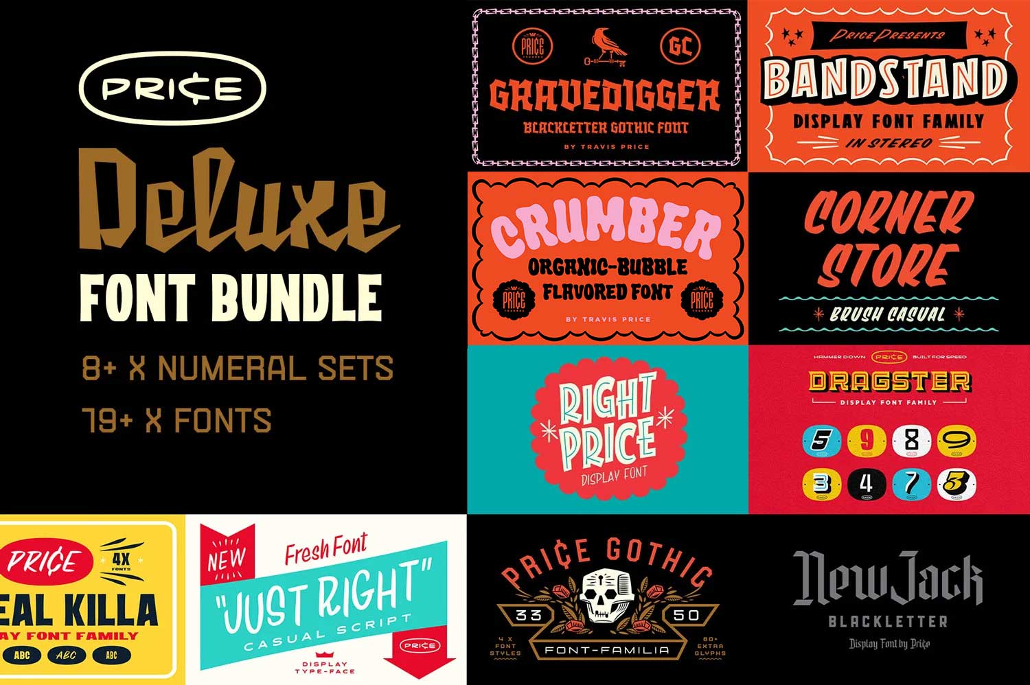 Price Deluxe Font Bundle