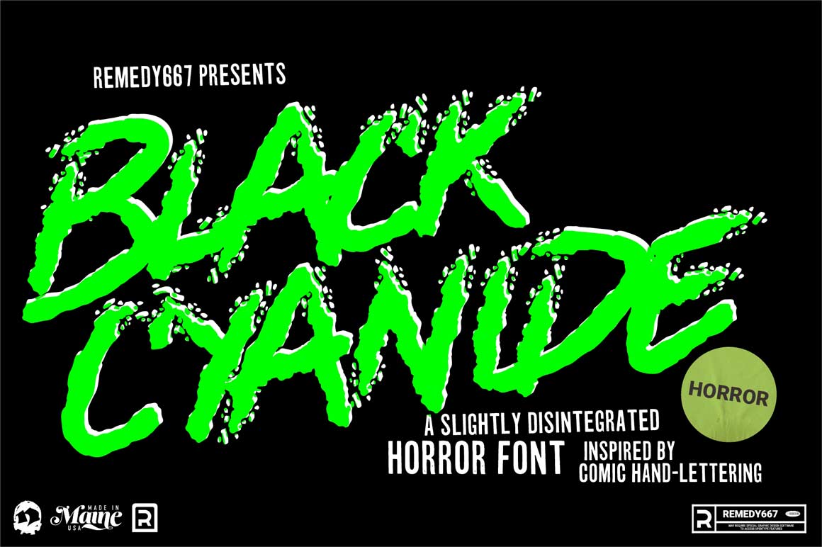 The Cosmic Horror Font Bundle