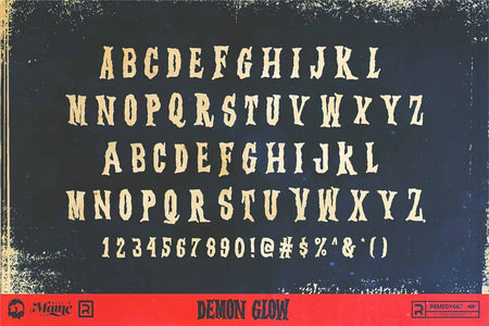 Textured horror display font | RetroSupply Co.