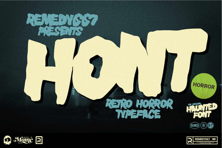 Textured graphic retro horror font | RetroSupply Co.