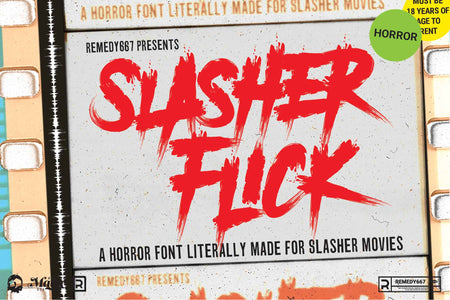 Slasher movie bloody horror font | RetroSupply Co.