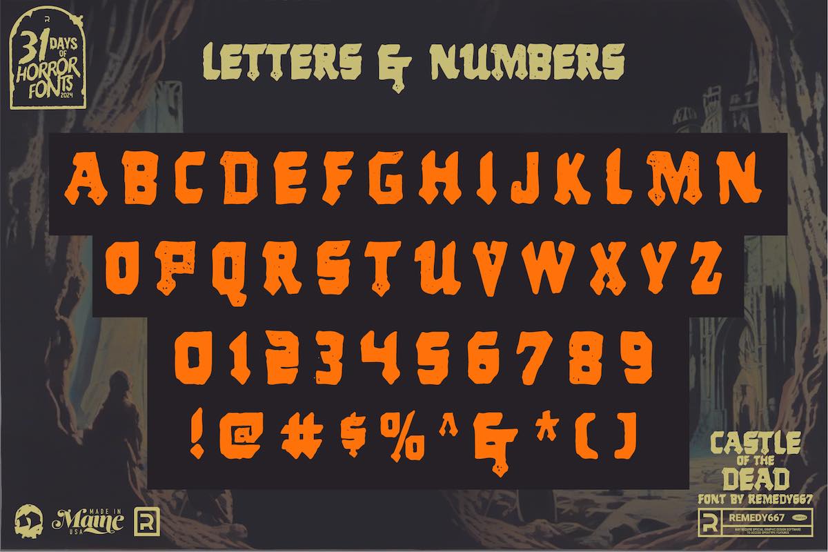 The Typefaces of Terror Collection