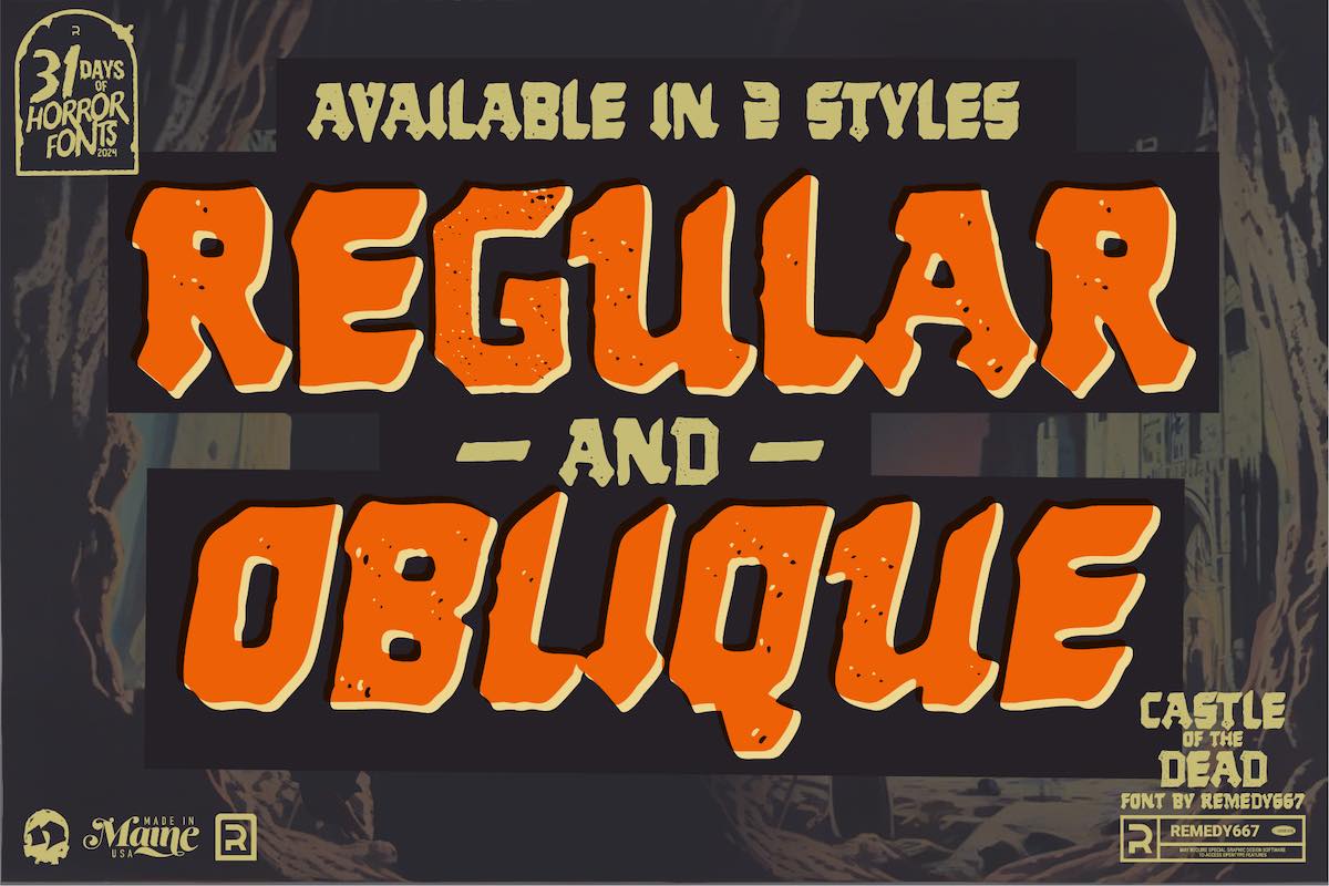 Terror Style The Typefaces of Terror Collection - RetroSupply Co.