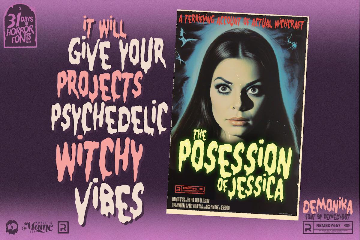The Typefaces of Terror Collection