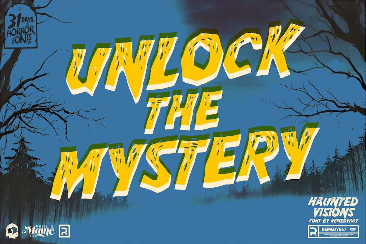 The Typefaces of Terror Collection