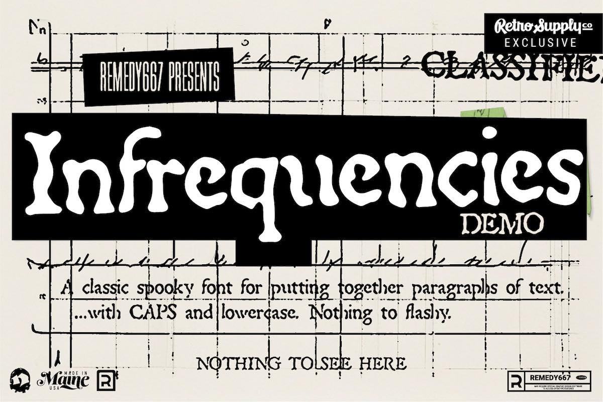 The Typefaces of Terror Collection