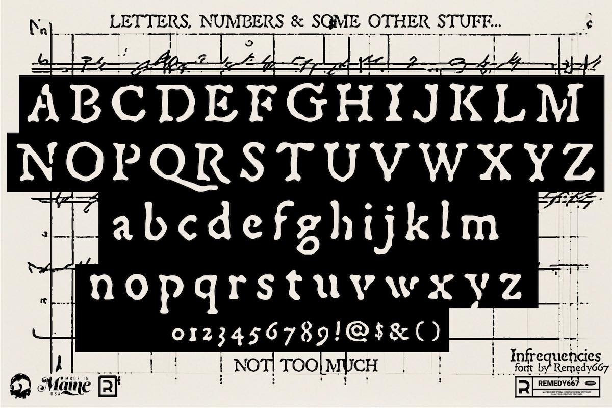 The Typefaces of Terror Collection