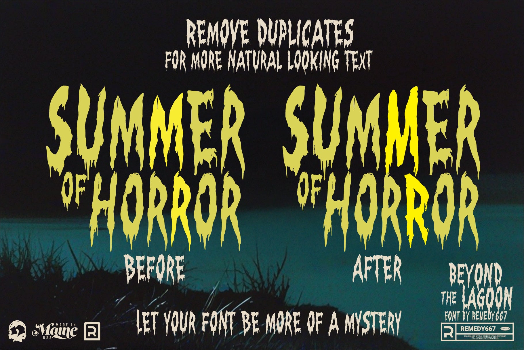 Bikini Bloodshed Horror Font Bundle