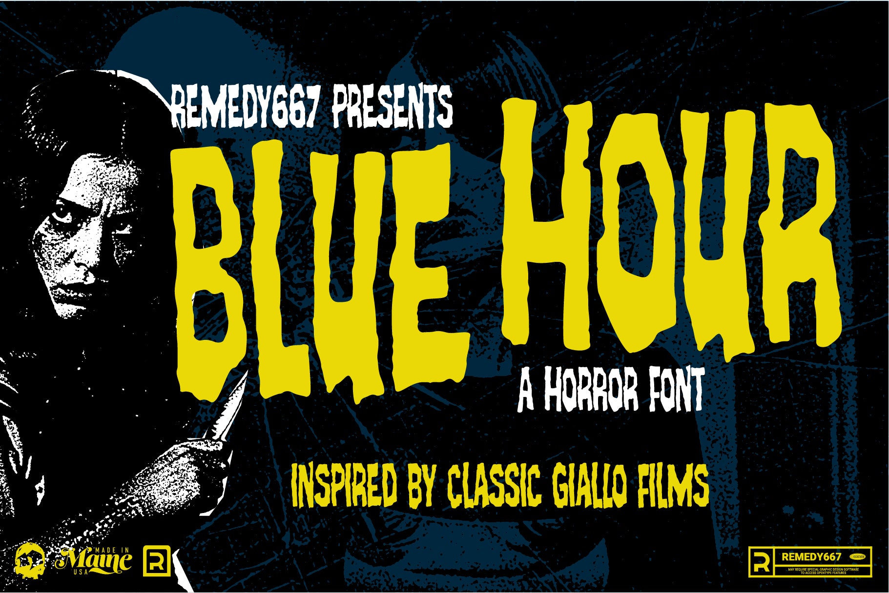 Route 666 Horror Font Bundle