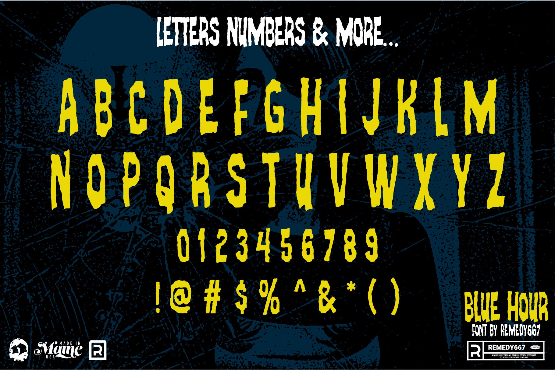 Route 666 Horror Font Bundle