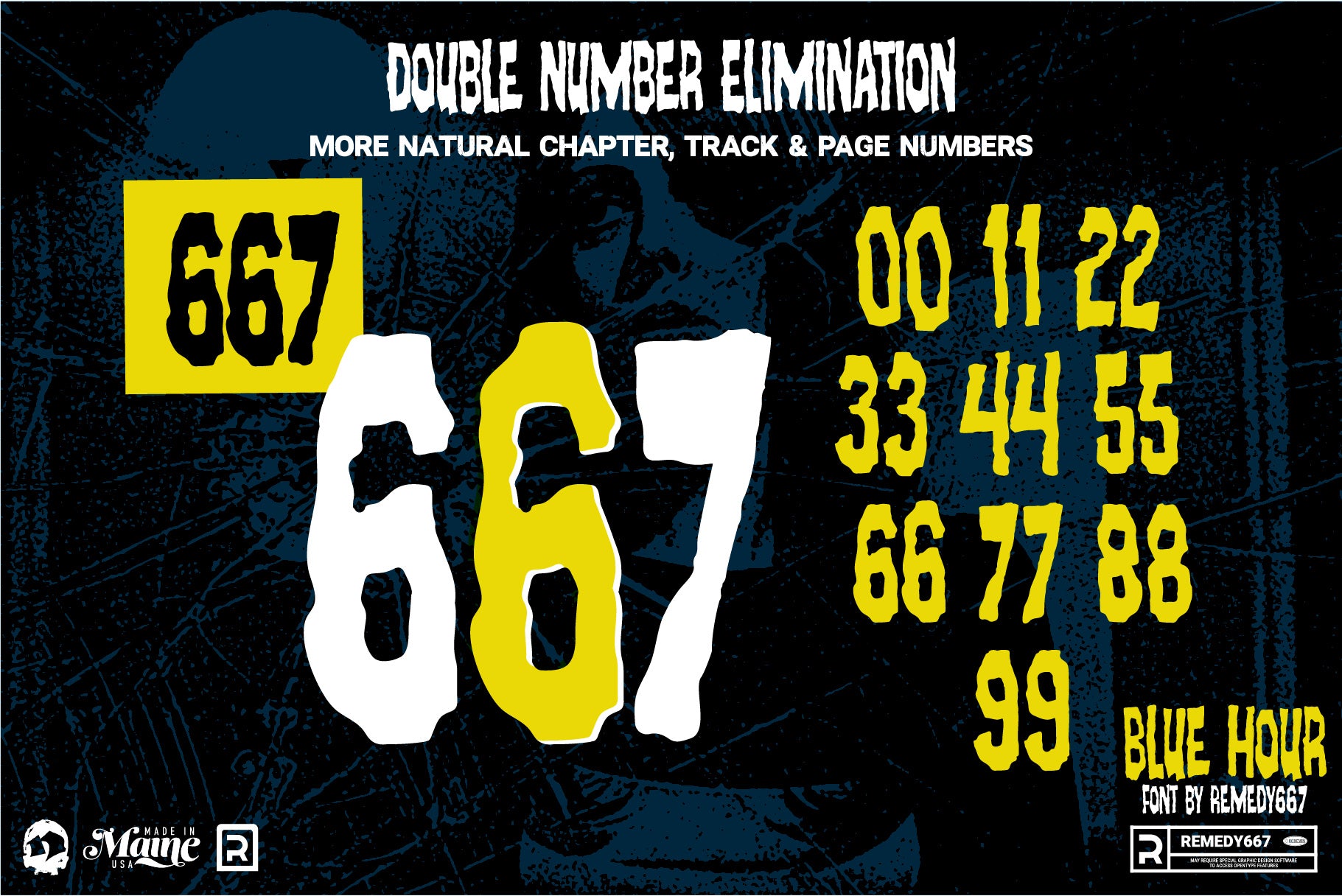 Route 666 Horror Font Bundle
