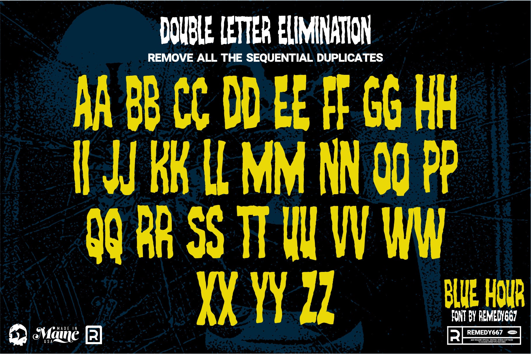 Route 666 Horror Font Bundle