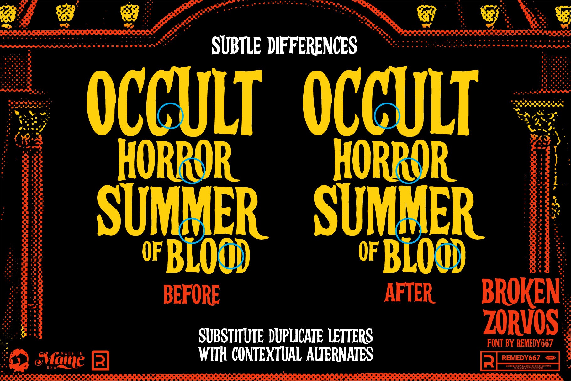 Bikini Bloodshed Horror Font Bundle