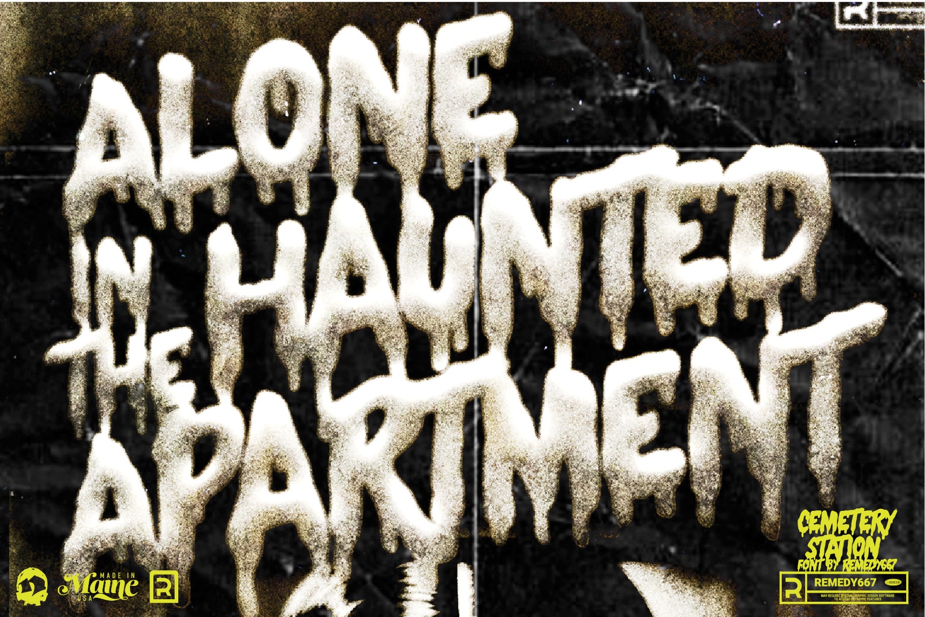 Route 666 Horror Font Bundle