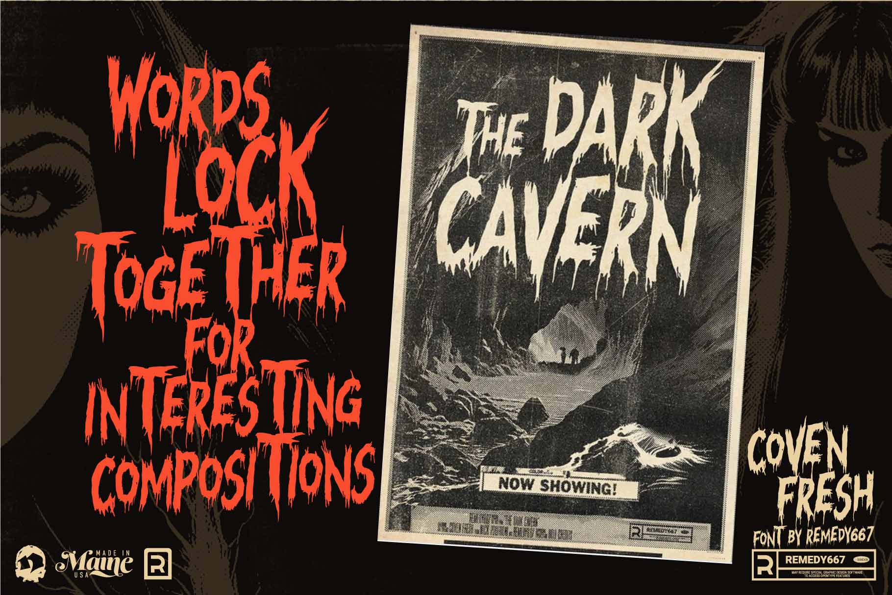 Route 666 Horror Font Bundle