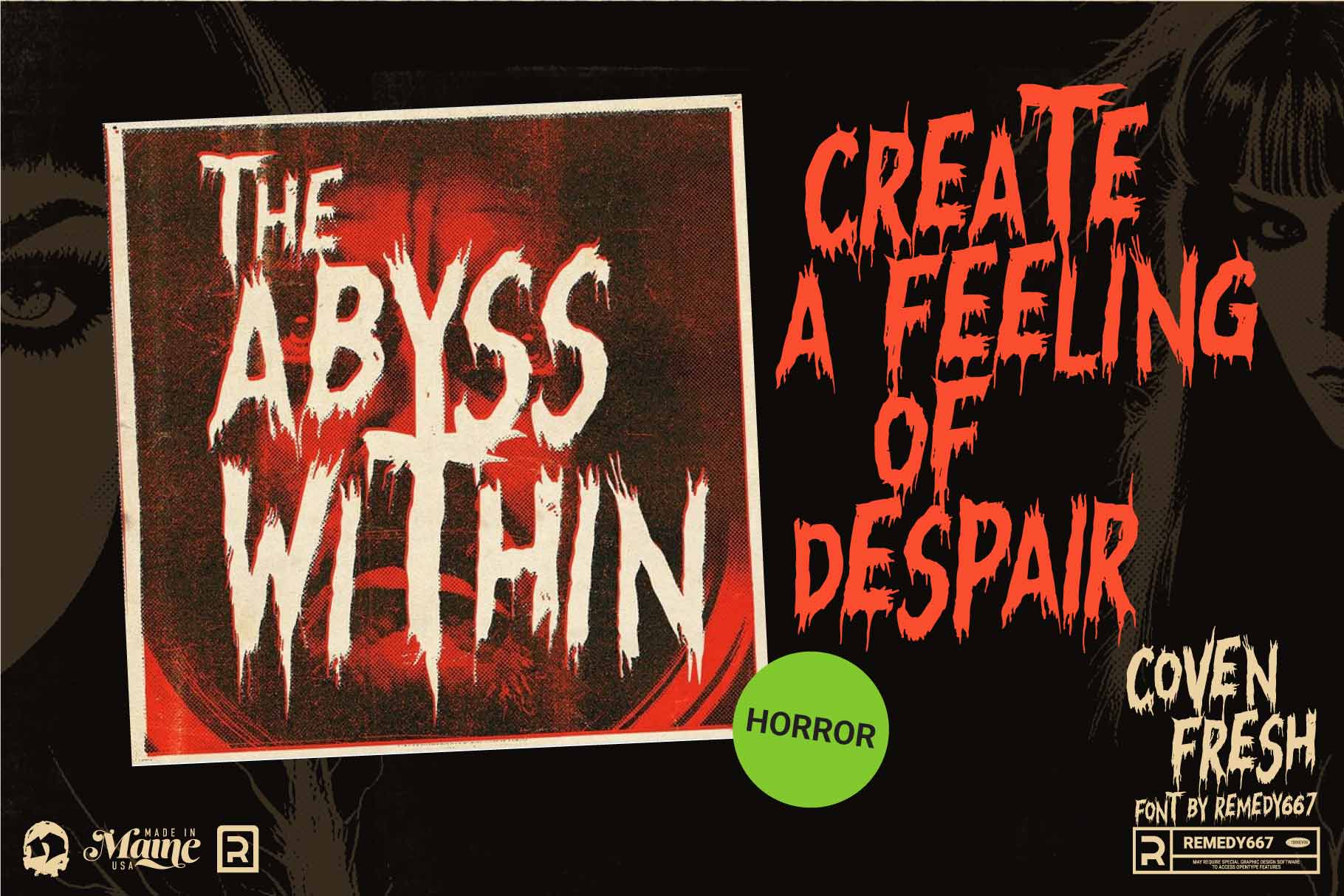 Route 666 Horror Font Bundle