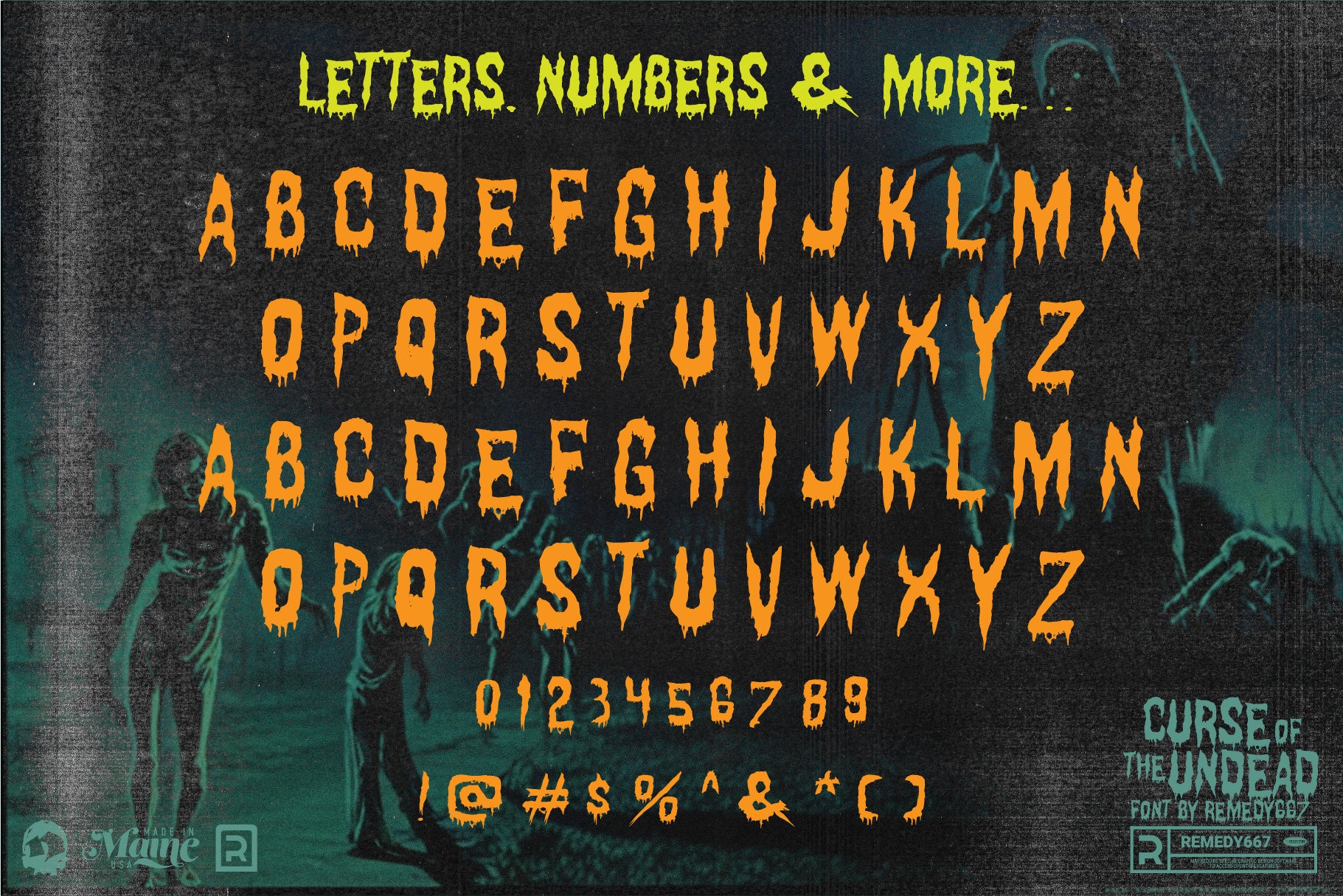 Route 666 Horror Font Bundle