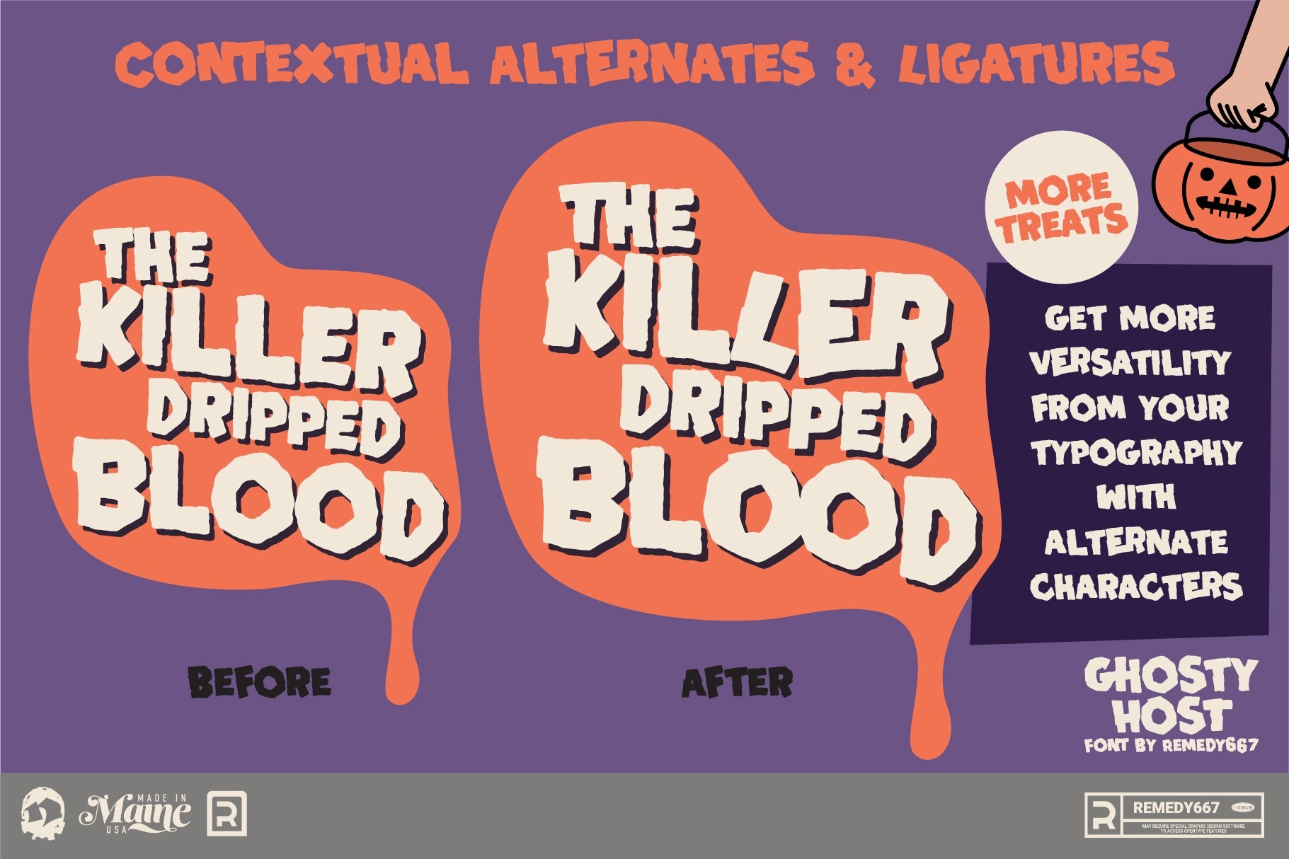 Route 666 Horror Font Bundle