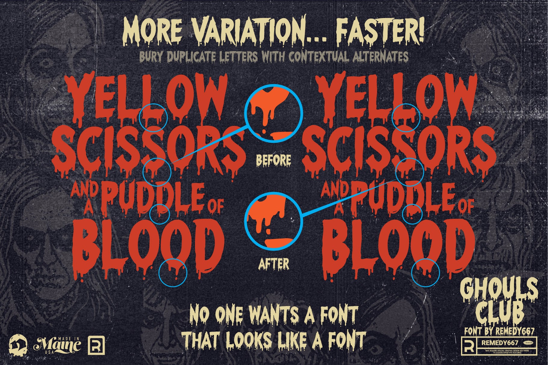 Bikini Bloodshed Horror Font Bundle