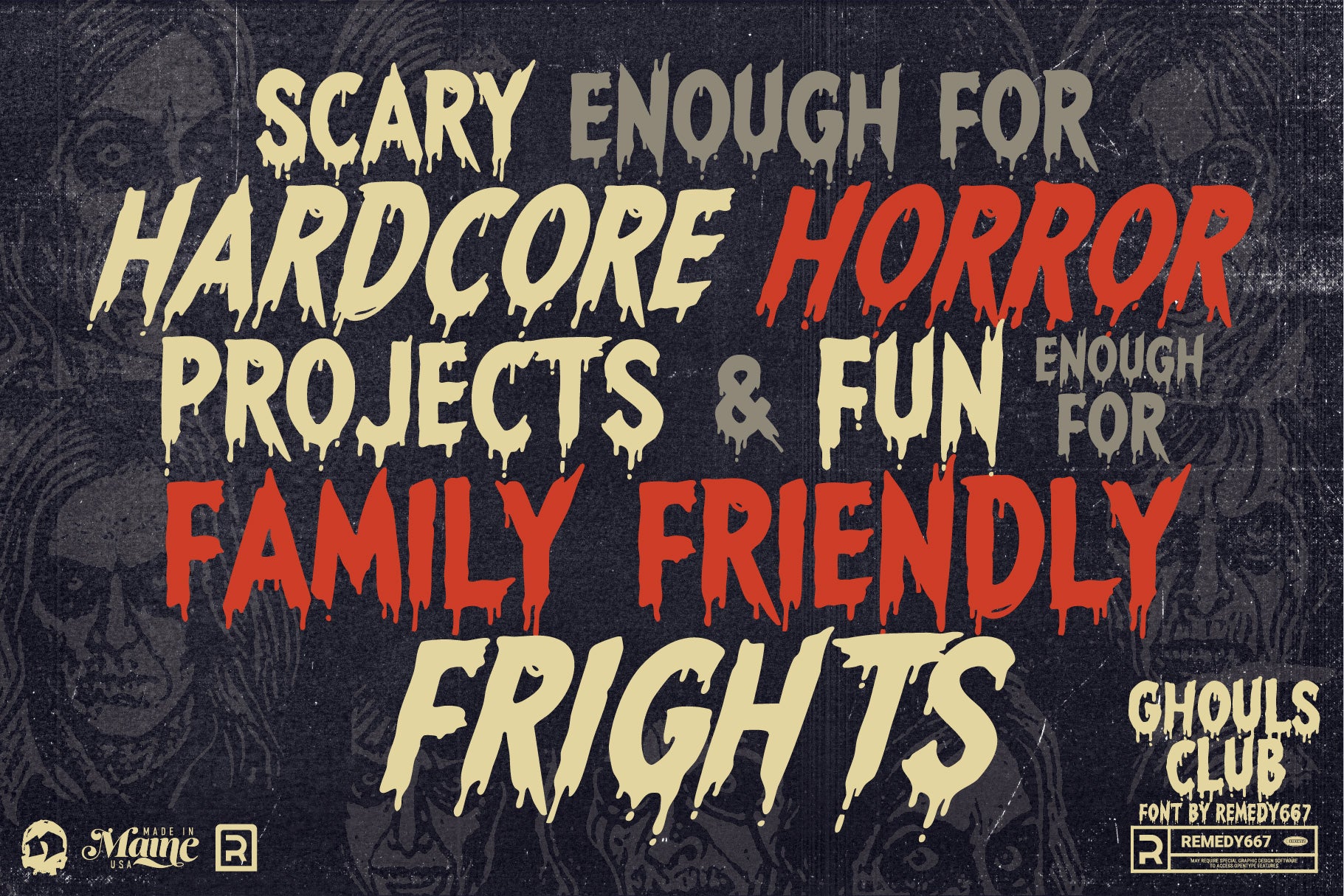 Bikini Bloodshed Horror Font Bundle