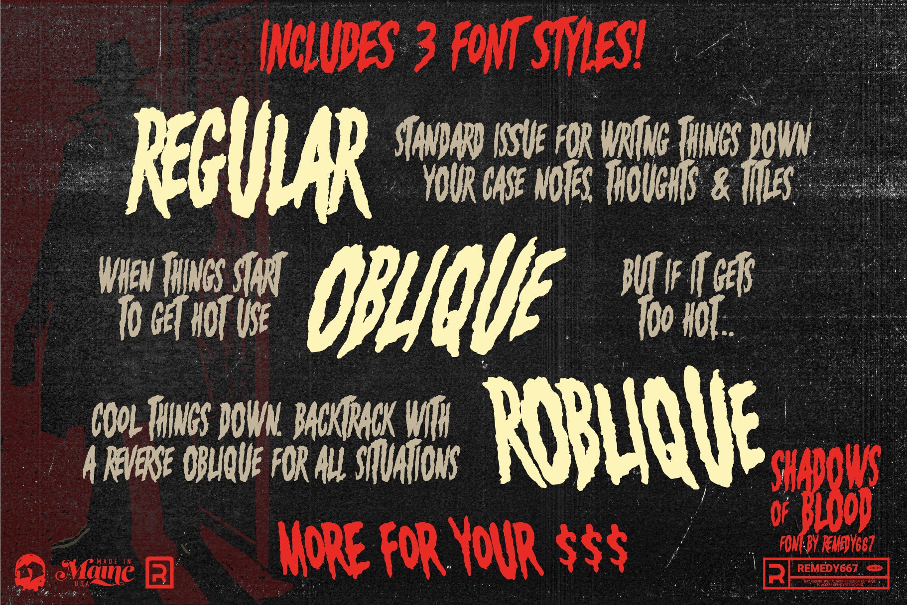 Bikini Bloodshed Horror Font Bundle