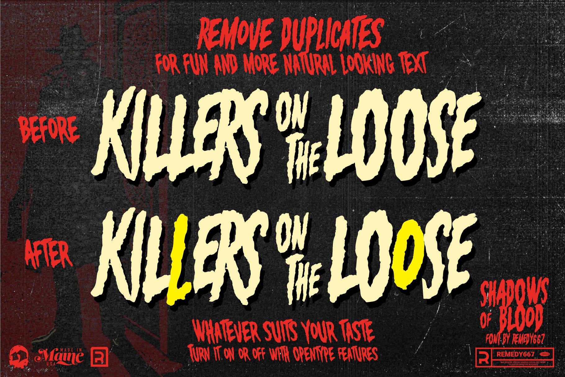 Bikini Bloodshed Horror Font Bundle