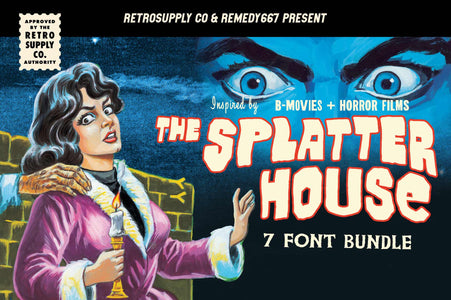 The Splatter House Font Bundle | RetroSupply Co.