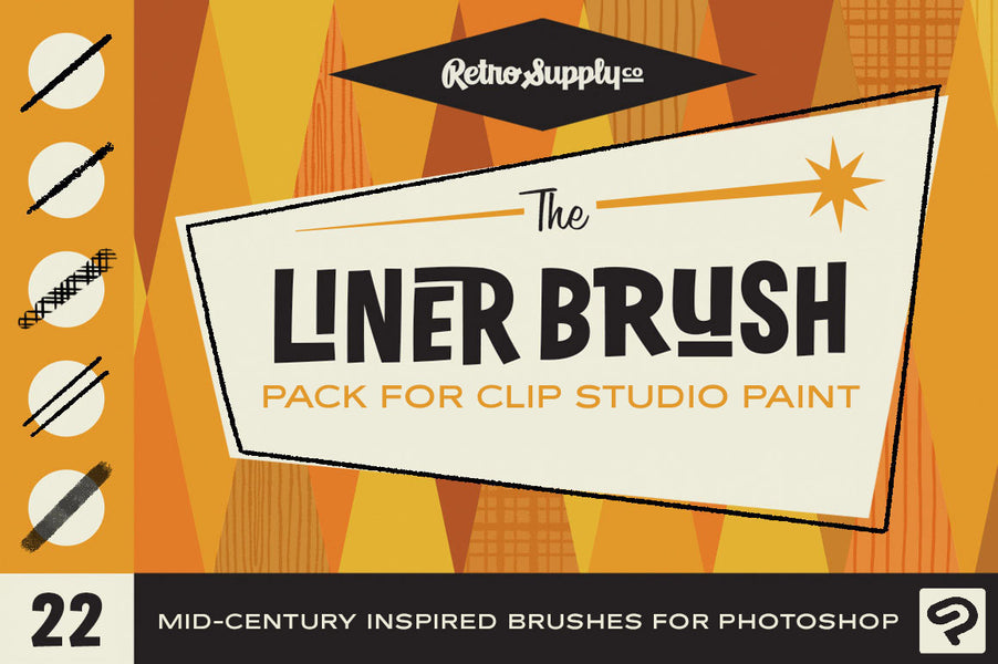 The Complete Mid-Century Brush Collection for Clip Studio Paint ...