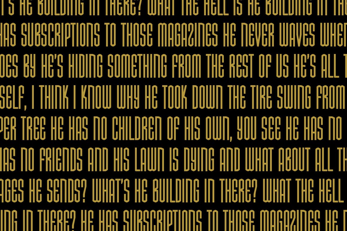 Hard Grind Industrial Font Set