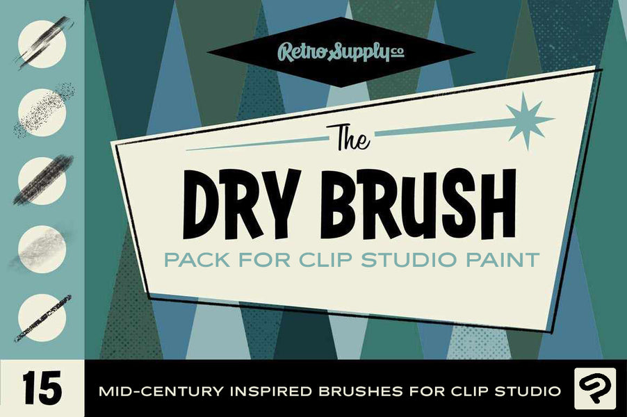 The Complete Mid-Century Brush Collection for Clip Studio Paint ...