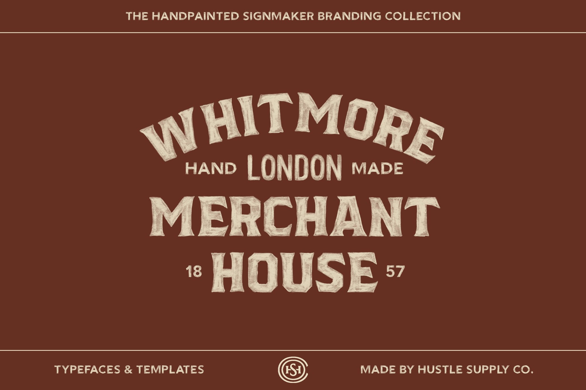 Whitmore House vintage estate branding logo template example