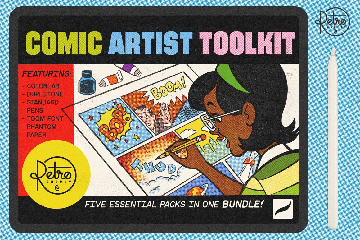 Comic Artist Toolkit for Procreate - RetroSupply Co.