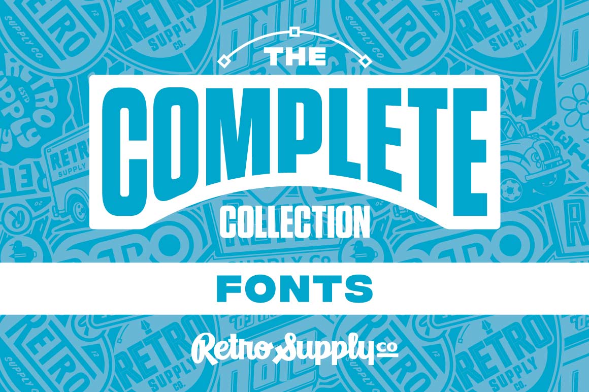 The RetroSupply Complete Font Pack - RetroSupply Co.