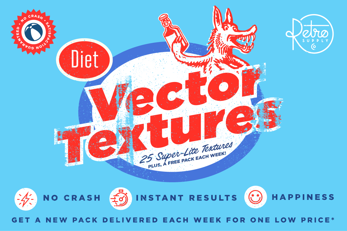 Diet Vector Textures Bundle for Adobe Illustrator