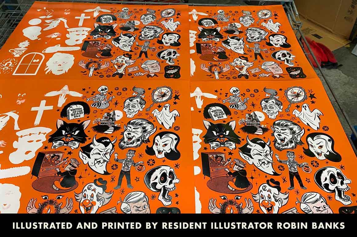 Fright Fall Fright-Fall Drawing Challenge Poster | RetroSupply Co.