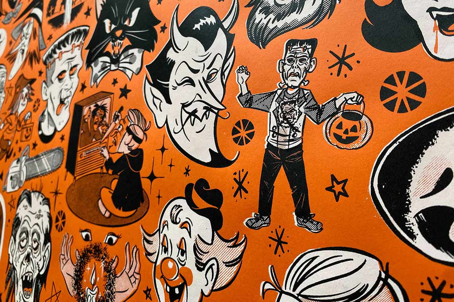Fright Fall Fright-Fall Drawing Challenge Poster | RetroSupply Co.